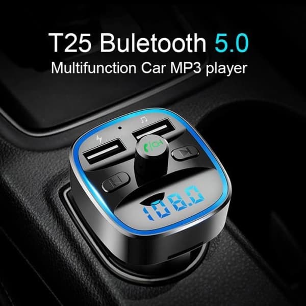 Audio - videotillbehör, Bluetooth 5.0 bilsats, trådlös FM-sändare, Radioadapter, handsfree MP3-spelare,