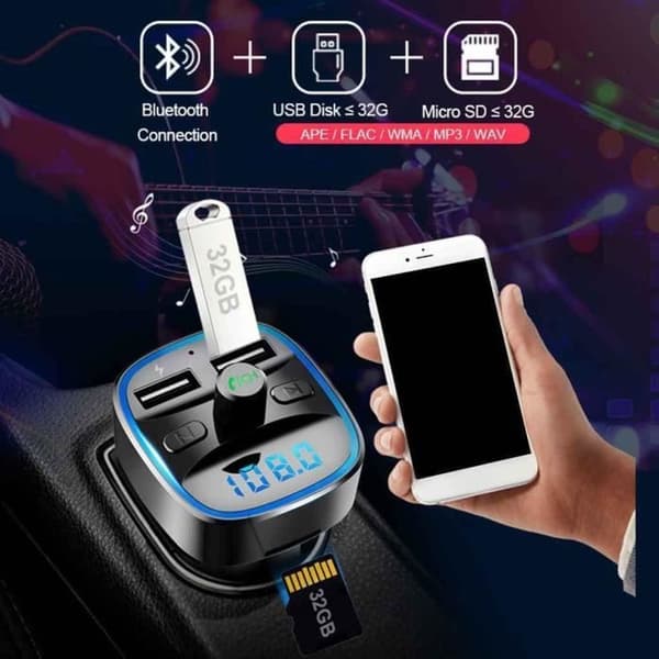 BIL FM-SÄNDARE T25 Bil FM-sändare Bil Notebook Bluetooth Bil MP3-spelare MP3-spelare Smart Navi