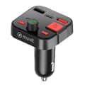 Miniatyrbild 1 av 4: Bluetooth FM-sändare - MUVIT - Cigarettändare - USB 3.0 och USB-C-port - Integrerad mikrofon - Handsfree