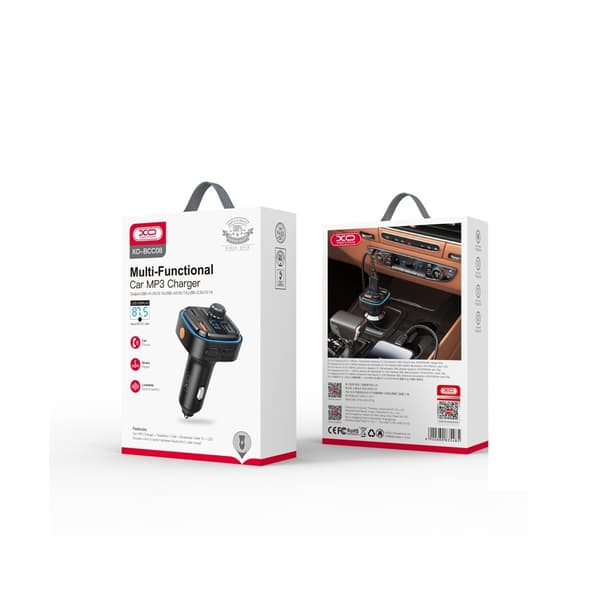 XO FM transmitter + charger BCC08 BT MP3, black