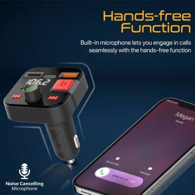 PROMATE PowerTune-30W Bluetooth FM Transmitter QC3.0 / PD30W / USB / Hands-free