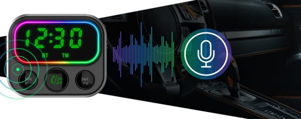NAVITEL BHF06 PRO BT Hands Free FM transmitter with USB-C PD charger "BHF06" (timbru verde 0.18 lei)
