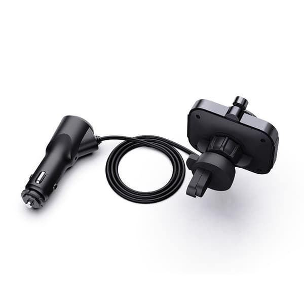 SAVIO FM-sändare, Bluetooth 5.0, QC/PD 3.0 laddare, ENC, AUX OUT, Micro SD, TR-14, svart