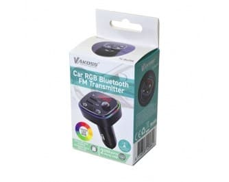 Vakoss TC-B439K FM-sändare 87,5 - 108 MHz Bluetooth/USB Svart
