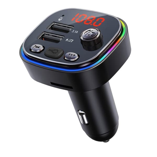Vakoss TC-B439K FM-sändare 87,5 - 108 MHz Bluetooth/USB Svart