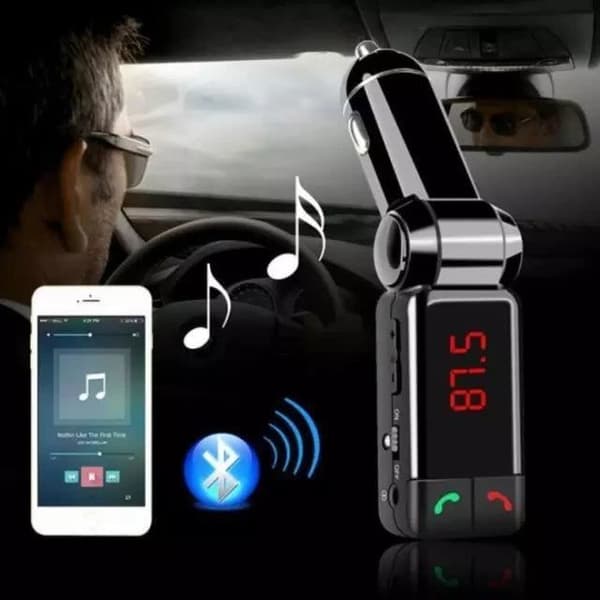 Bluetooth-bilsats MP3-spelare FM-sändarsats Bilsats med SD TF-kort USB-läsare Fjärrkontroll för bilstyling Sänder