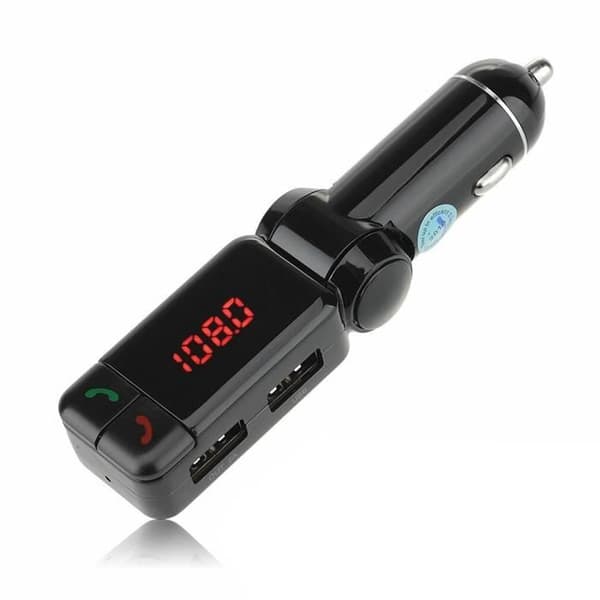 Trådlöst bilsats 4 i 1 handsfree FM-sändarmodulator Billaddare Musikspelare