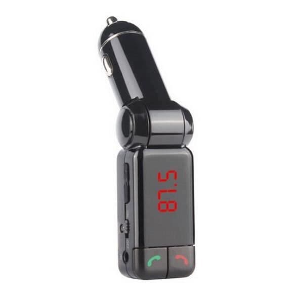 Bil Bluetooth FM-sändare Bil MP3-spelare med LED-skärm Dubbel USB och cigarettändare