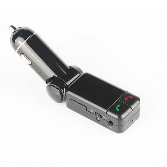 Bil Bluetooth FM-sändare Bil MP3-spelare med LED-skärm Dubbel USB och cigarettändare