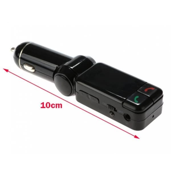 MP3 FM-sändare Homdox Bil LCD-skärm SD Dubbel USB-laddare Bluetooth Handsfree för iPhone