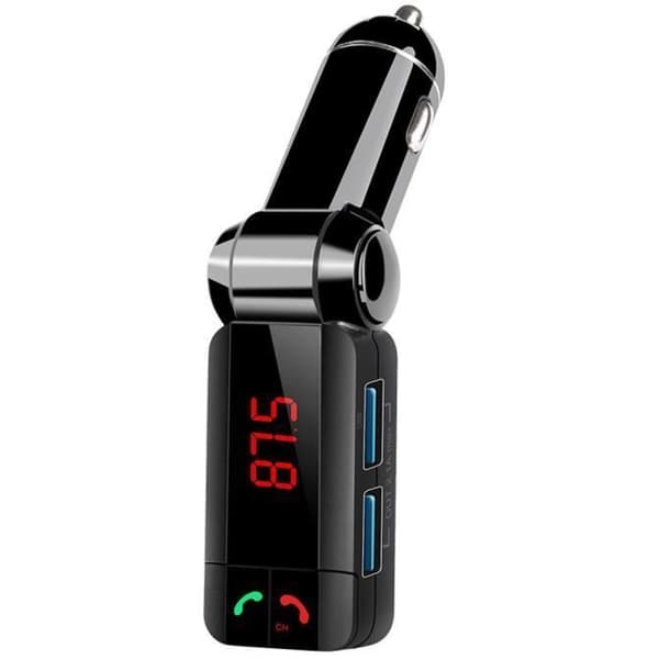 LCD Bluetooth 3.0 Bilsats Mp3 FM-sändare Micro Dual USB Handsfree-laddare