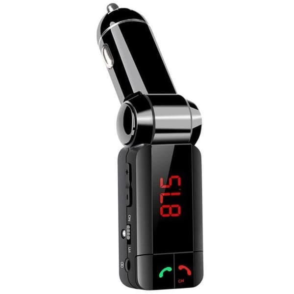 LCD Bluetooth 3.0 Bilsats Mp3 FM-sändare Micro Dual USB Handsfree-laddare
