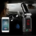 Miniatyrbild 1 av 4: LCD Bluetooth 3.0 Bilsats Mp3 FM-sändare Micro Dual USB Handsfree-laddare