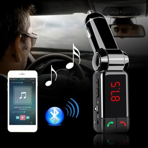 Bluetooth-bilsats MP3-spelare FM-sändarsats Bilsats med SD TF-kort USB-läsare Fjärrkontroll för bilstyling Sänder