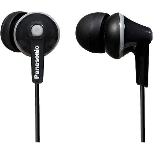 RP-HJE125E-K In-Ear-hörlurar - PANASONIC - Neodymmagnet - Mikrofon - Ergo Fit Design - Svart