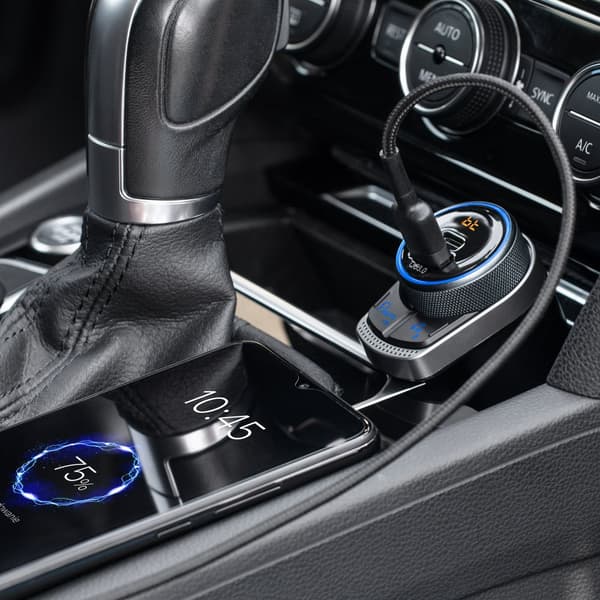 FM-autolähetin bluetooth-toiminnolla.