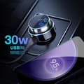 Miniatyrbild 4 av 4: Bluetooth FM-sändare - 3MK - USB cigarettändarladdare - Quick Charge 30W - Svart