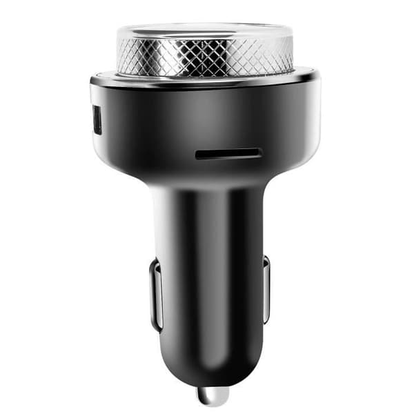 Bluetooth FM-sändare - 3MK - USB cigarettändarladdare - Quick Charge 30W - Svart