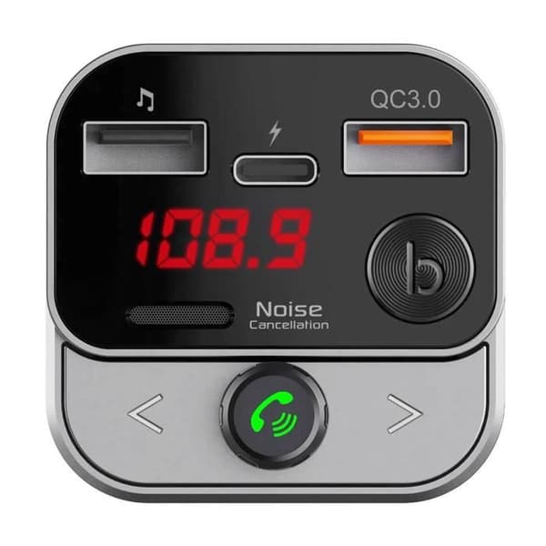 FM-sändare - SWISSTEN - Bluetooth - USB-C laddare - Handsfree - Svart