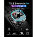 Miniatyrbild 4 av 4: FM-sändare Bluetooth 5.0 Car Modulator Handsfree Kit Trådlös Auto Audio MP3-spelare QC3.0 Dubbel USB-laddare