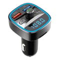 Miniatyrbild 1 av 4: FM-sändare Bluetooth 5.0 Car Modulator Handsfree Kit Trådlös Auto Audio MP3-spelare QC3.0 Dubbel USB-laddare