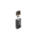 Pikkukuva 1 / 2: FM-lähetin USB:llä ja muistikortinlukija autoon