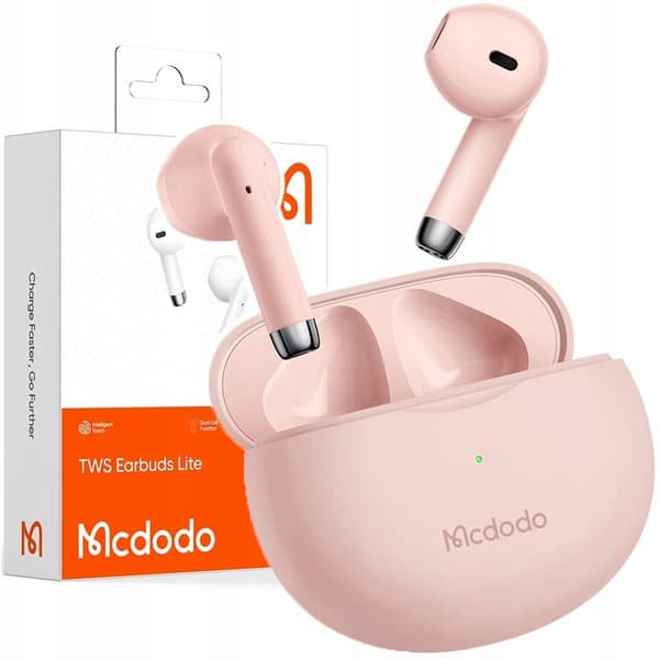 Mcdodo trådløse øretelefoner med etui BT 5, rosa
