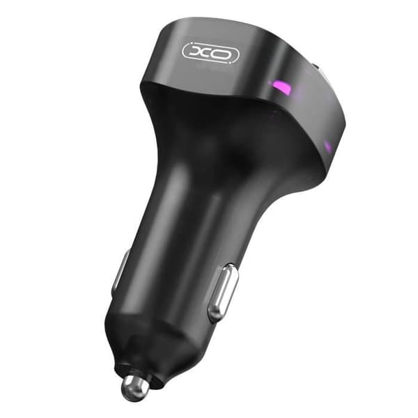 Bluetooth FM-sändare för bil med USB-laddare - USB C XO Svart