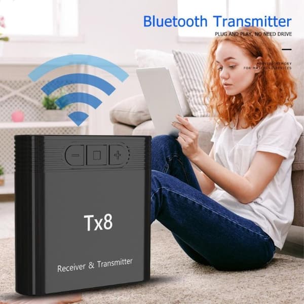 2-i-1 Bluetooth-sendermottakeradapter for musikklydmottaker