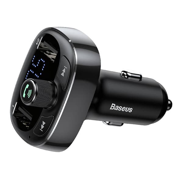 Sender FM Baseus T-type S-09 Bluetooth (svart)