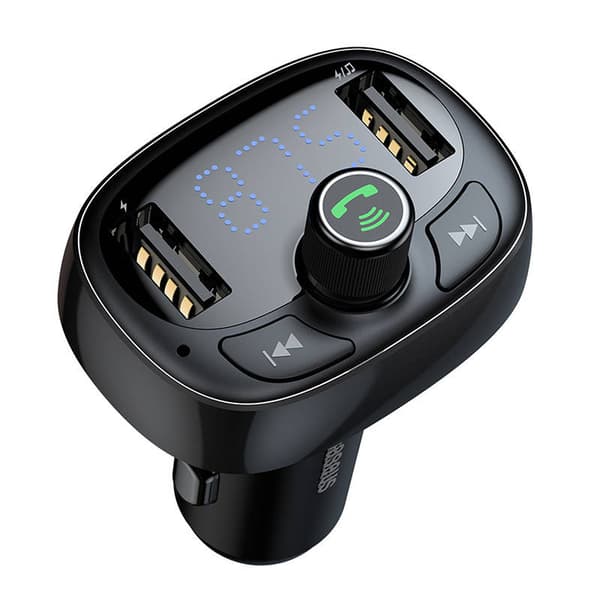 Sender FM Baseus T-type S-09 Bluetooth (svart)