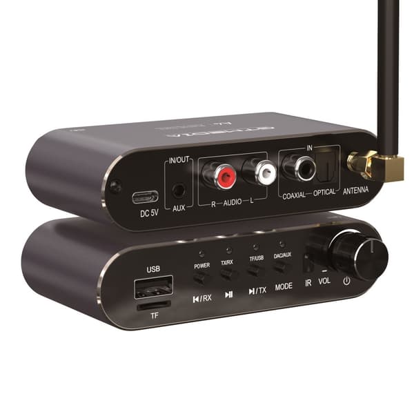 GTMEDIA 6-i-1 Bluetooth 5.1 lydadapter RX/TX-moduser USB TF-kort IR-fjernkontroll