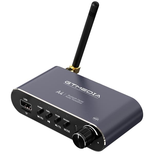 GTMEDIA 6-i-1 Bluetooth 5.1 lydadapter RX/TX-moduser USB TF-kort IR-fjernkontroll
