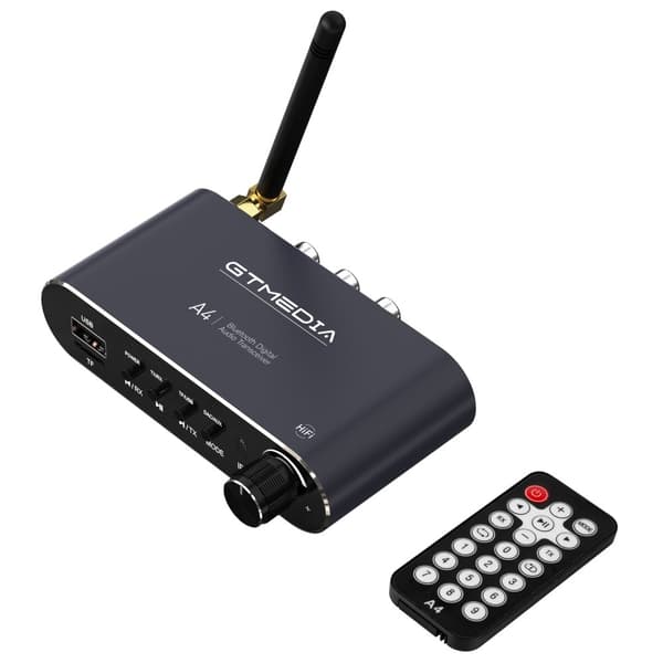 GTMEDIA 6-i-1 Bluetooth 5.1 lydadapter RX/TX-moduser USB TF-kort IR-fjernkontroll