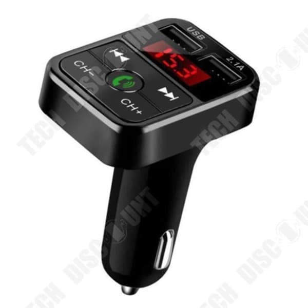 Bil Bluetooth FM-sändare trådlös radioadapter USB-laddare MP3-spelare Multifunktionell-USB: 5 V-2.1 A COSwk34289