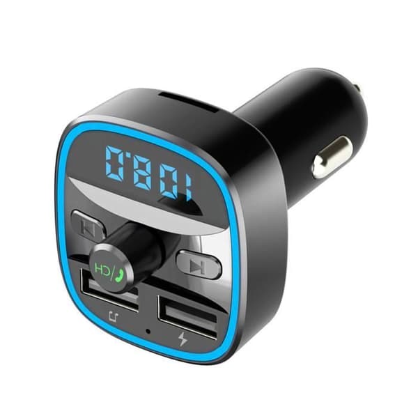 Bluetooth FM-sändare PRUMYA - T25 - Svart - Inbyggd mikrofon - Trådlös