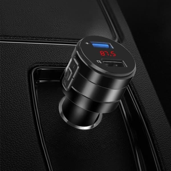 USB 2.0 FM-sändare Multifunktions MP3 Bluetooth cigarettändare laddare