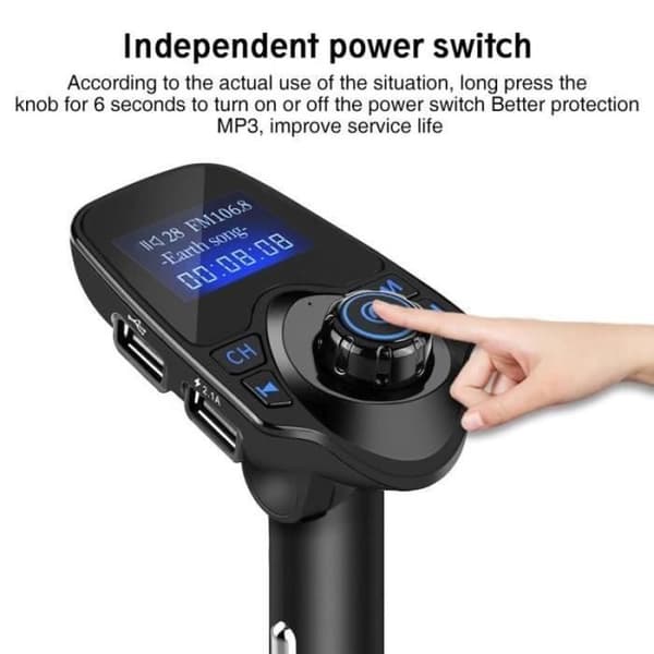 BIL FM-SÄNDARE Tbest MP3-spelare för bil Trådlös Bluetooth handsfree bilsats T11 MP3-spelare sändare
