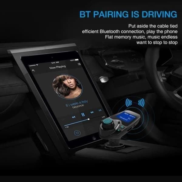 BIL FM-SÄNDARE Tbest MP3-spelare för bil Trådlös Bluetooth handsfree bilsats T11 MP3-spelare sändare