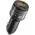 Miniatyrbild 1 av 5: ZeaLife Bluetooth FM-sändare, Bluetooth 5.0 biladapter med QC 3.0 snabbladdningsport, Bluet billaddare