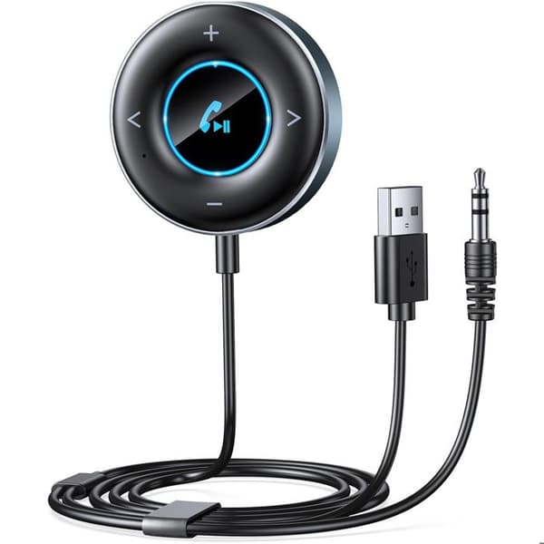 Bluetooth-adapter 5,3 Bil - Bilhandsfree Bluetooth - Bluetooth-mottagare Jack 3,5mm - för Stereo Högtalare