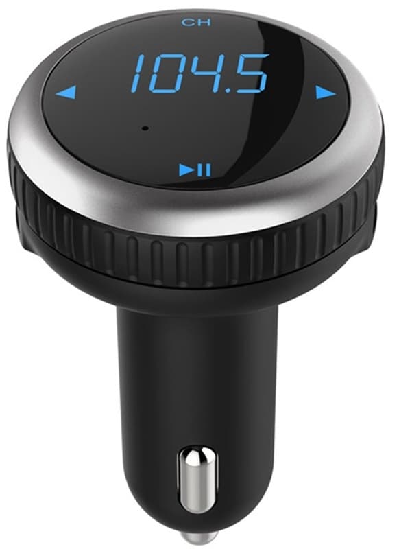 FM-sender med Bluetooth-håndfri, QC 3.0-oplader