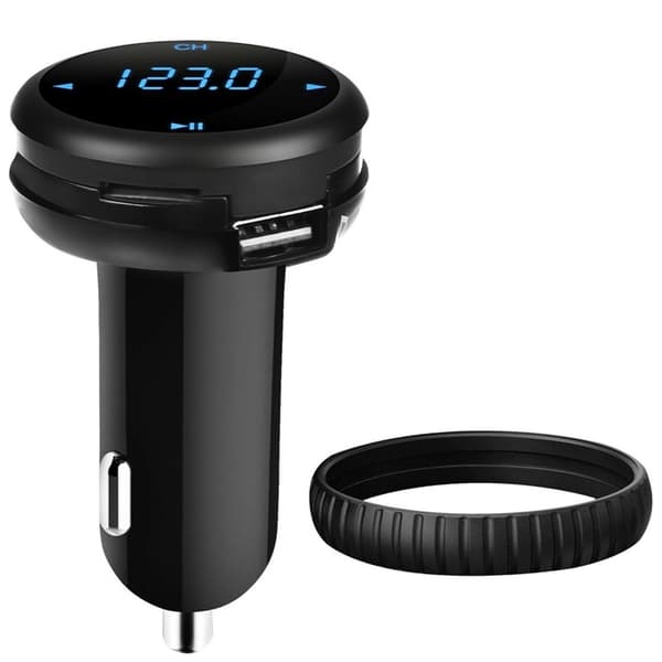 FM-sender med Bluetooth-håndfri, QC 3.0-oplader