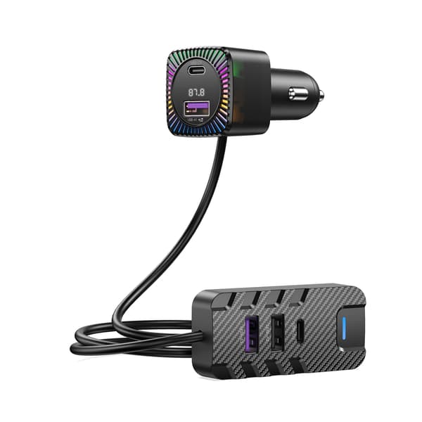 XO FM-sändare med Bluetooth MP3 och USB-laddning 6,2A