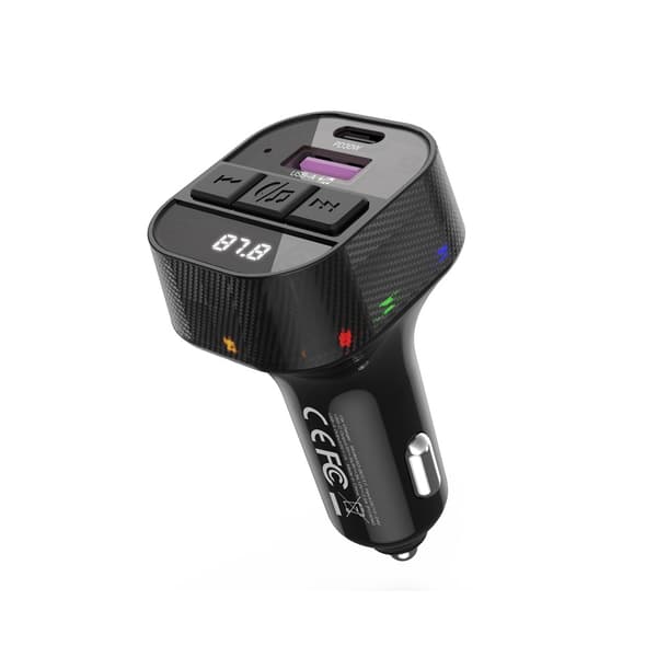 XO FM-sender med Bluetooth MP3 og USB-lading 30W