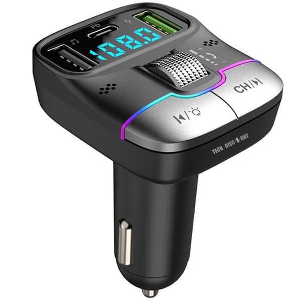TD® Bil MP3-spelare Ultrasnabbladdning Laddare Bluetooth-telefon, handsfree förlustfri ljudkvalitet