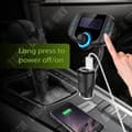 Miniatyrbild 3 av 4: TD® Bluetooth bil FM-sändare handsfreesamtal - Bluetooth för bil med 3,5 mm Aux-port - Biltillbehör