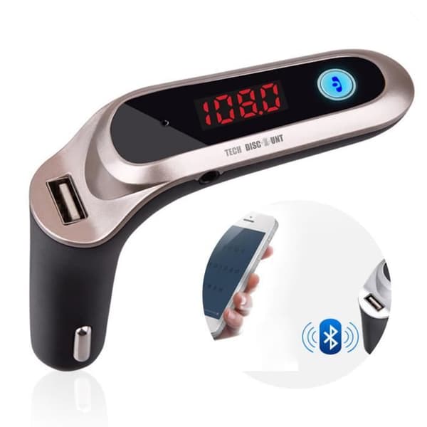 TD® FM-sändare Bluetooth Power MP3-spelare Bil Handsfree Musik Trådlös radioadaptersats Laddning