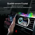Miniatyrbild 4 av 4: FM-sändare Bluetooth 5.0 trådlös radioadapter Handsfree bilsats, QC3.0 och 5V-2.4A snabbladdare