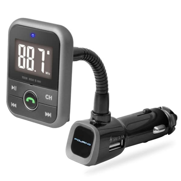 bil bluetooth FM-sändare cigarettändare usb port led skärm funktion säker trådlös samtalsmottagning telefonladdning
